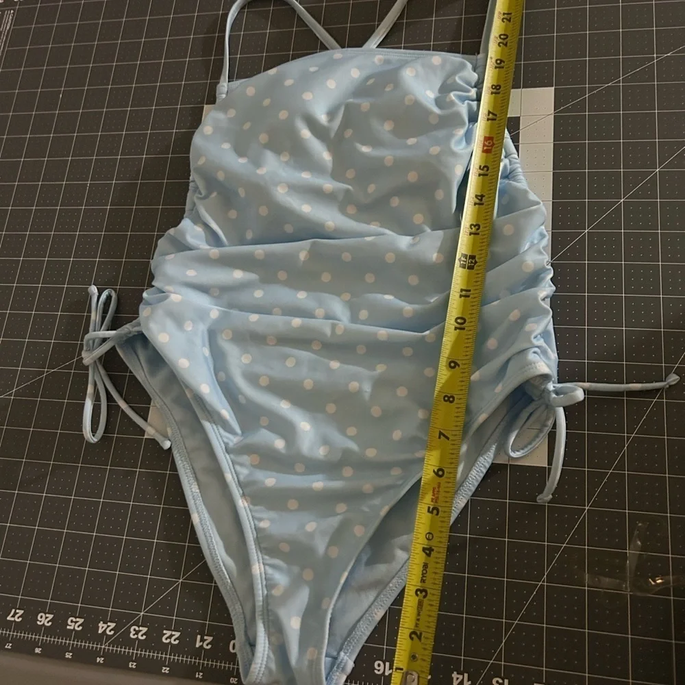 Wild Fable Sky Blue Polka Dot Kids One Piece